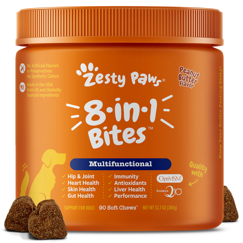 8-in-1 Multifunctional Bites for Dogs, Peanut Butter Flavor